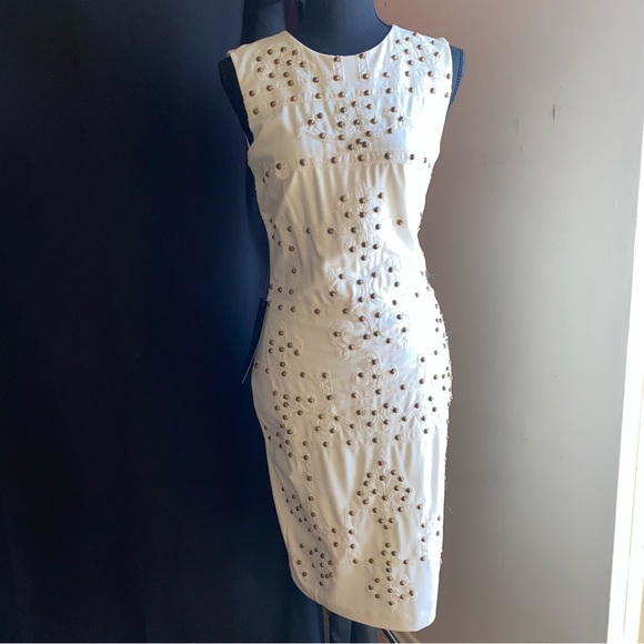 Bebe Embellished Ponte MIDI Dress - Picture 11 of 11